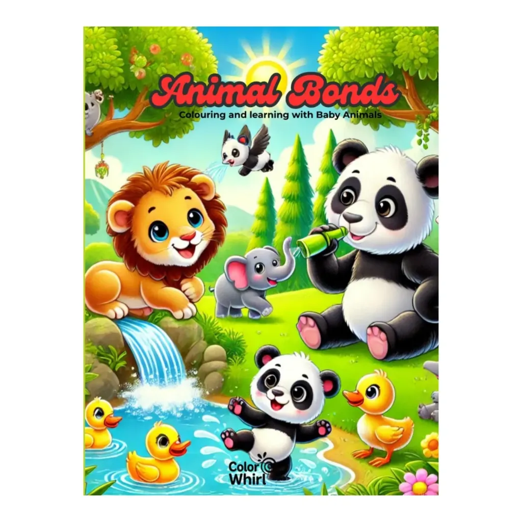 [AB001] Animal Bonds: Colouring and Learning With Baby Animals