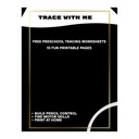 Free Printable  Preschool Worksheets(Trace With Me)