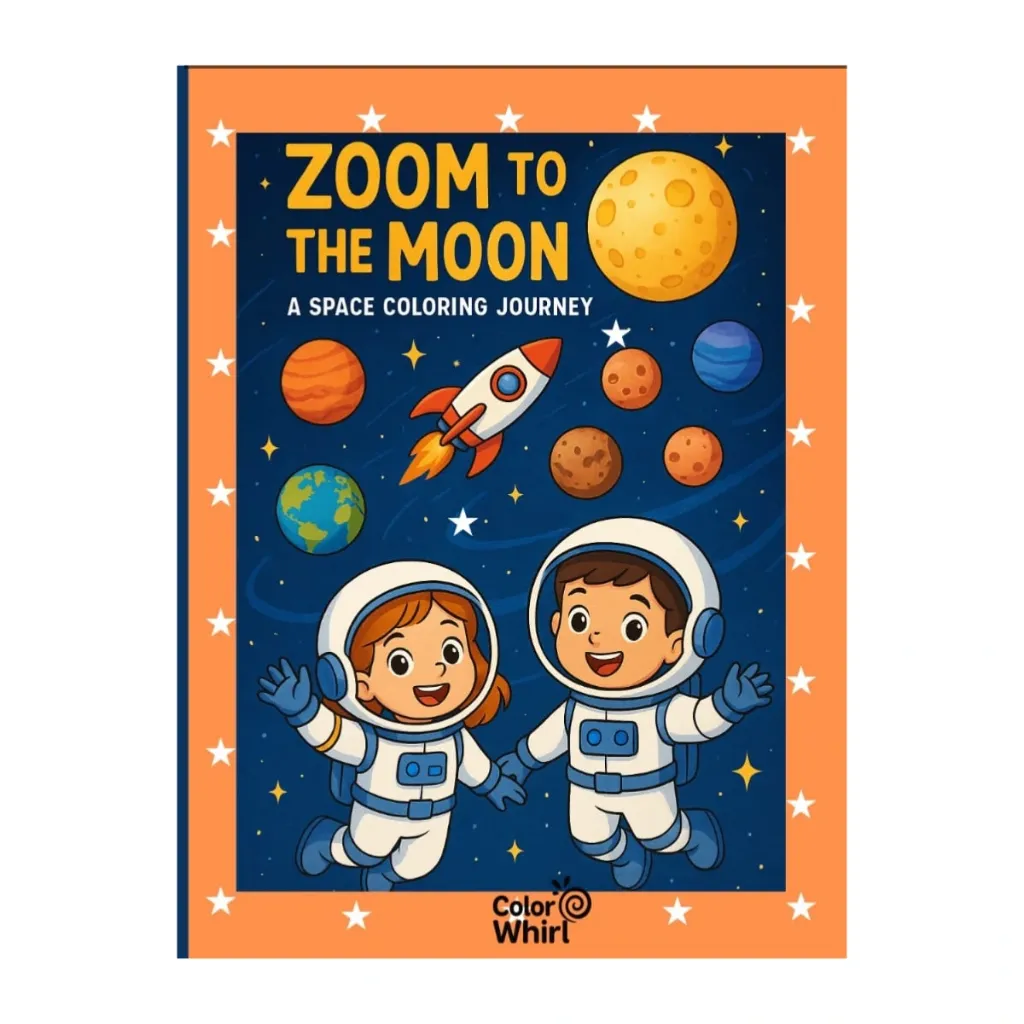 [ZTM001] Zoom to the Moon: Space Colouring Book (age 5-8)