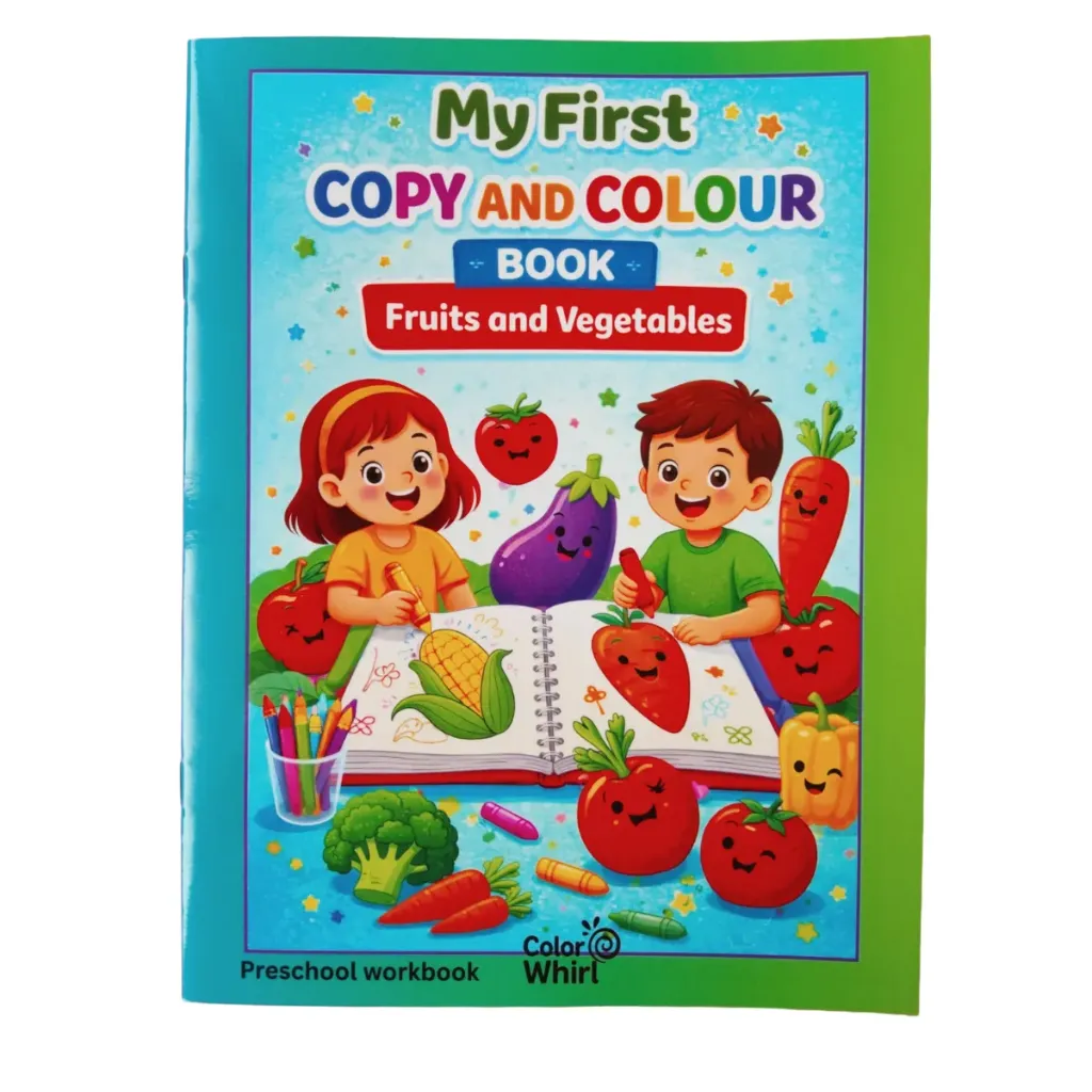 [MFCC003] My First Copy & Colour Book: Fruits & Vegetables(Preschool practice book)