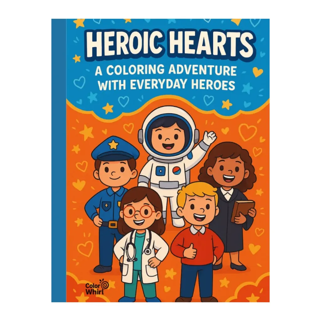 [H H001] Heroic Hearts:A Coloring Adventure With EveryDay Heroes